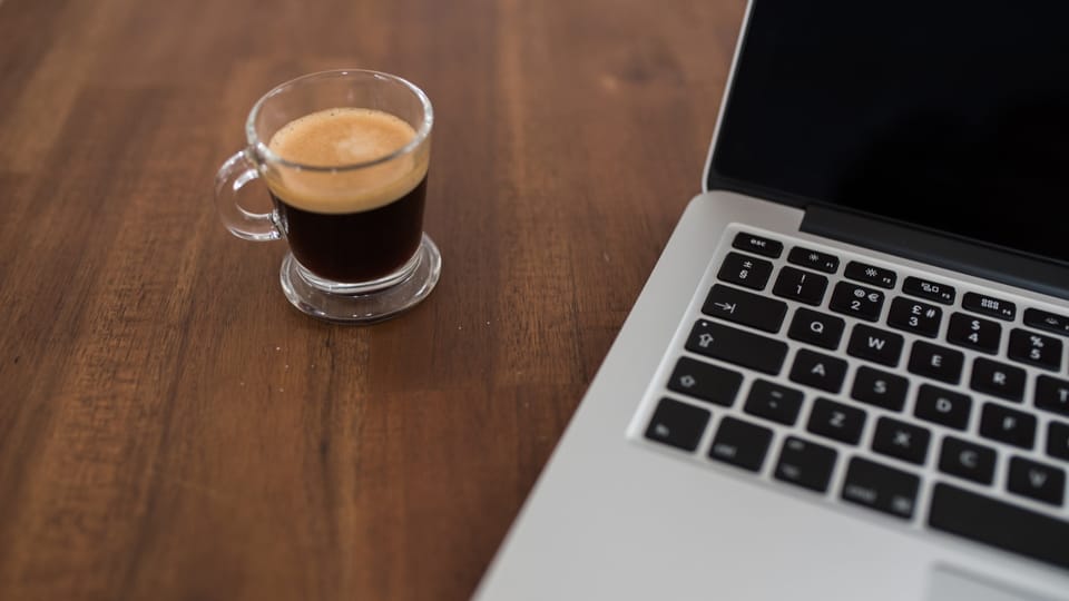 coffee and laptop