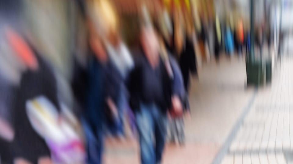 blurred street